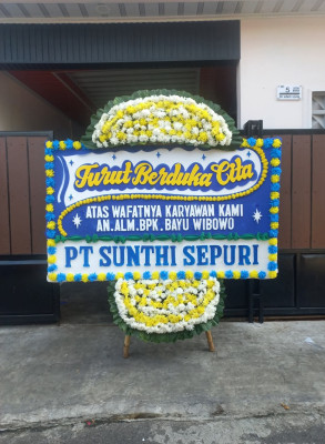 Papan Bunga Duka di Murni